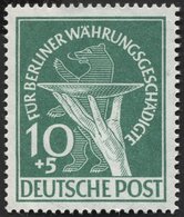 BERLIN 68 **, 1949, 10 Pf. Währungsgeschädigte, Pracht, Mi. 100.- - Otros & Sin Clasificación