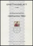 ERSTTAGSBLÄTTER 708-29 BrfStk, 1984, Kompletter Jahrgang, ETB 1 - 11/84, Pracht - Andere & Zonder Classificatie