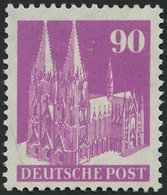 AMERIK. U. BRITISCHE ZONE 96eg **, 1948, 90 Pf. Eng Gezähnt, Pracht, Mi. 170.- - Sonstige & Ohne Zuordnung