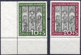 BUNDESREPUBLIK 139/40 **, 1951, Marienkirche, Pracht, Mi. (220.-) - Used Stamps