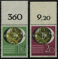 BUNDESREPUBLIK 141/2 **, 1951, NBA Vom Oberrand, Pracht, Mi. (90.-) - Usati