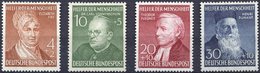 BUNDESREPUBLIK 156-59 **, 1952, Helfer Der Menschheit, Prachtsatz, Mi. 110.- - Usati