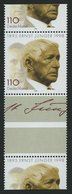 BUNDESREPUBLIK 1984 **, 1998, 110 Pf. Ernst Jünger, Stark Verschnitten Aus Kleinbogen, Pracht, Fotobefundkopie Schlegel - Used Stamps