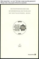 JAHRESSAMMLUNGEN Js 10 BrfStk, 2002, Jahressammlung, Pracht, Mi. 130.- - Sammlungen