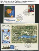 JAHRGÄNGE 612-Bl. 13 BRIEF, 1970-76, 7 Jahrgänge Komplett Auf FDC`s, Pracht - Usados