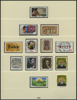 JAHRGÄNGE 1033-1196 O, 1980-83, 4 Komplette Jahrgänge Auf Lindner-Falzlosseiten, Pracht - Used Stamps