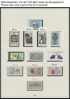 SAMMLUNGEN **, In Den Hauptnummern Komplette Postfrische Sammlung Bundesrepublik Von 1971-81 Und 1983/4 In 2 Lindner Fal - Usados