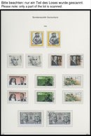 SAMMLUNGEN **,o , In Den Hauptnummern 2-fach Komplette, Postfrisch Und Gestempelt, Sammlung Bundesrepublik Von 1988-90 A - Usati