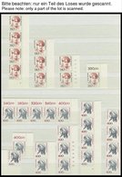 LOTS **, 1986-92, Postfrische Partie Persönlichkeiten In Paaren, Streifen, Oberrand- Und Randstücken, Mit Vielen Platten - Usados