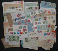 LOTS 1951-61, Interessante Partie Von 200 Briefen Mit Meist Verschiedenen Sondermarken-Frankaturen, Dabei Viele Eilbrief - Usados