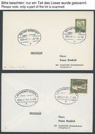 LOTS 1964/66, Überlandpoststempel Auf 33 Verschiedenen Frankierten Drucksachenbelegen, Pracht - Usados