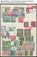 LOTS O,**,* , Bundesrepublik Fast Nur Gestempelt Im Dublettenbuch, Von 1949-86 Mit Vielen Postfrischen Blocks, Fast Nur  - Used Stamps