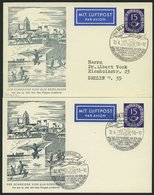 GANZSACHEN PP 4/3,3c BRIEF, 1953, Privatpostkarte 15 Pf. Posthorn, Der Schneider Von Ulm, Sonderstempel Schwarzgrau Und  - Collections