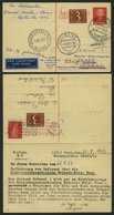 ERST-UND ERÖFFNUNGSFLÜGE 2452 BRIEF, 5.10.53, Brüssel-Bonn, 2 Verschiedene Niederländische Belege, Pracht - Storia Postale