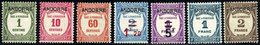 FRANZÖSISCHE-POST P 9-15 *, Portomarken: 1931/2, Postauftragsmarken, Falzrest, Prachtsatz - Sonstige & Ohne Zuordnung