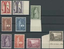 BELGIEN 235-43 **, 1928, Abtei Orval, Prachtsatz, Mi. 210.- - Belgien