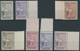 BELGIEN 366-72 **, 1933, Tuberkulose, Prachtsatz, Mi. 800.- - Bélgica