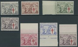 BELGIEN 386-92 **, 1934, Tuberkulose, Prachtsatz, Mi. 420.- - Belgio