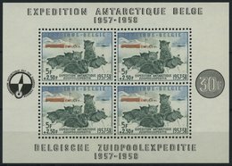 BELGIEN Bl. 25 **, 1957, Block Südpolexpedition, Pracht, Mi. 150.- - Bélgica