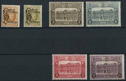 POSTPAKETMARKEN PP 1-6 *, 1928-30, König Albert I Und Hauptpostamt, Falzerst, 2 Prachtsätze - Bagages [BA]