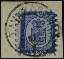 FINNLAND 3B BrfStk, 1865, 5 K. Dunkelblau (Facit 3C2b), Großer K1 TAVASTEHUS, Alle Zungen, Prachtbrieftsück - Altri & Non Classificati