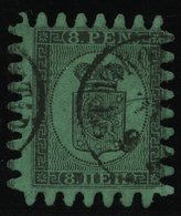 FINNLAND 6Cx O, 1867, 8 P. Schwarz Auf Grün, Praktisch Alle Zungen, Pracht - Altri & Non Classificati