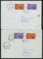 FRANKREICH 1411 BRIEF, 1964, Europa, (Michel Nr. 1411/2 Und 1450/1), 4 Verschiedene Gebrauchte Briefe Mit Schiffspostste - Autres & Non Classés