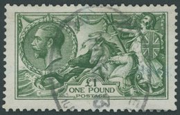 GROSSBRITANNIEN 144 O, 1913, 1 £ Gelbgrün, Pracht, Mi. 1400.- - Other & Unclassified