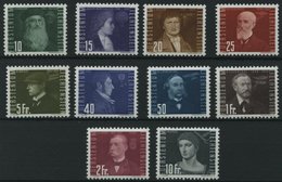 LIECHTENSTEIN 257-66 **, 1948, Flugpioniere, Prachtsatz, Mi. 100.- - Sonstige & Ohne Zuordnung