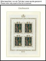 SAMMLUNGEN, LOTS **, Komplette Postfrische Sammlung Liechtenstein Von 1970-89 Im Borek Falzlosalbum, Dabei Einige Kleinb - Lotes/Colecciones