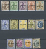 MALTA 101-14 *, 1926, Freimarken, Aufdruck POSTAGE, Falzrest, Prachtsatz - Malte