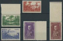 MONACO 138-42 **, 1937, Gartenanlagen, Prachtsatz, Mi. 220.- - Autres & Non Classés