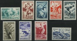 MONACO 339-47 *, 1948, Olympische Sommerspiele, Falzrest, Prachtsatz - Otros & Sin Clasificación