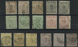 NIEDERLANDE 13-18 O, 1869, Reichswappen, 16 Werte Etwas Unterschiedlich - Otros & Sin Clasificación