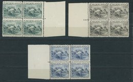 NIEDERLANDE 233-35 VB **, 1930, Vereinigung Rembrandt In Randviererblocks, Postfrischer Prachtsatz, Mi. 260.- - Sonstige & Ohne Zuordnung