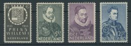 NIEDERLANDE 257-60 **, 1933, 400. Geburtstag Von Wilhelm I., Postfrischer Prachtsatz, Mi. 65.- - Autres & Non Classés