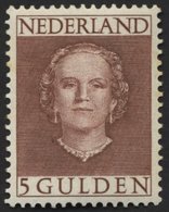 NIEDERLANDE 542 **, 1949, 5 G. Rotbraun, Gummi Minimal Fleckig Sonst Pracht, Mi. 450.- - Autres & Non Classés