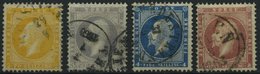 NORWEGEN 2-5 O, 1856/7, König Oskar, Satz Feinst/Pracht, Mi. 239.- - Otros & Sin Clasificación