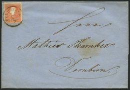 ÖSTERREICH 13I BRIEF, 1859, 5 Kr. Rot, Type I, K1 FELDKIRCH, Prachtbrief Nach Dornbirn - Used Stamps