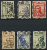 ÖSTERREICH 591-96 **, 1934, Baumeister, Prachtsatz, Mi. 150.- - Usati