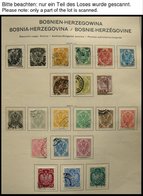 SAMMLUNGEN O,**,* , Meist Gestempelte Saubere Sammlung Österreich Von 1850-1976 Im Schaubek Album, Incl. Lombardei-und V - Colecciones