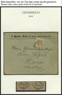 SAMMLUNGEN 44-47 BRIEF, 1883-89, Interessante Sammlung Doppeladler überwiegend Auf Briefen Und Ganzsachenkarten, Mit Mei - Colecciones