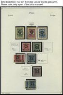SAMMLUNGEN, LOTS O,* , Sammlung Polen Bis 1939, Die Ersten Jahre Schwach Vertreten, Die Aufdrucke 1919 Nicht Gerechnet D - Sammlungen
