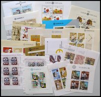 PORTUGAL Aus Bl. 29-71 O, 1980-90, 17 Verschiedene Blocks Mit Ersttagssonderstempeln, Pracht, Mi. 144.- - Used Stamps