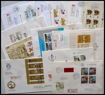 PORTUGAL Aus Bl. 29-71 BRIEF, 1980-90, 10 Verschiedene Blocks Auf FDC`s, Blocks Pracht, Mi. 165.- - Used Stamps
