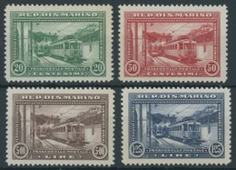 SAN MARINO 180-83 **, 1932, Eröffnung Der Elektrischen Bahn, Satz Feinst, Mi. 300.- - Altri & Non Classificati