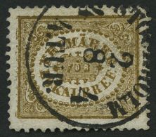 SCHWEDEN 13 O, 1862, 3 Ö. Gelbbraun, K1 STOCKHOLM 4 TUR, Links Kleiner Spalt Sonst üblich Gezähnt Pracht, Mi. 380.- - ... - 1855 Vorphilatelie