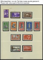 SAMMLUNGEN **,o , Saubere Sammlung Schweiz Von 1938-67 Im Lindner Falzlosalbum, Zweifach Gesammelt (postfrisch Und Geste - Lotti/Collezioni