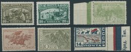 SOWJETUNION 383-88 **, 1930, Kinderhilfe Und 1. Reiterarmee, 2 Postfrische Prachtsätze, Mi. 100.- - Oblitérés