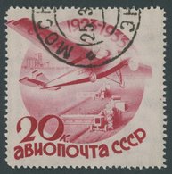 SOWJETUNION 464X O, 1934, 20 K. Luftfahrt Und Luftpost, Wz. Stehend, Pracht, Mi. -.- - Used Stamps